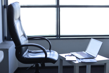 chair and Desk of the businessman. business concept