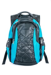 Naklejka premium Backpack isolated on white background. Modern backpack for laptop isolated