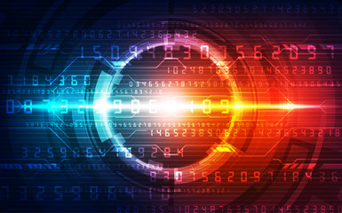 Obraz premium Abstract futuristic digital technology background. Illustration Vector