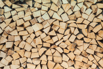 stack of woods for fire. texture