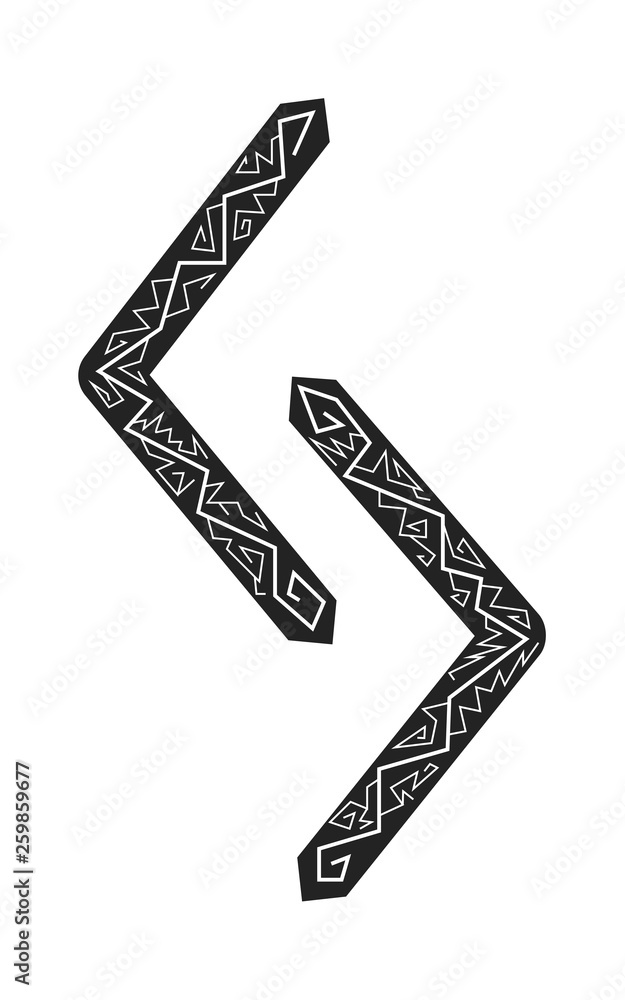 Wall mural rune jera ancient scandinavian runes. runes senior futarka. magic, ceremonies, religious symbols. pr