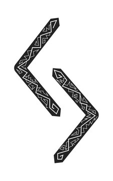 Rune Jera Ancient Scandinavian runes. Runes senior futarka. Magic, ceremonies, religious symbols. Predictions and amulets.