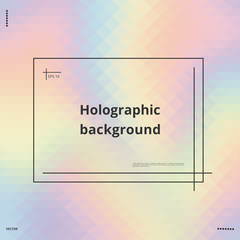 Bright holographic background