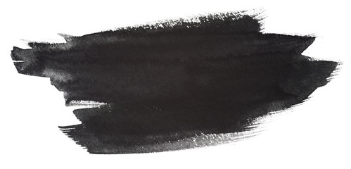 Watercolor stain, with paint and paper texture. On a white background isolated for design, mockup,...