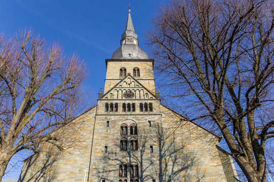 Tower of the St. Walburga church in Werl, Germany
