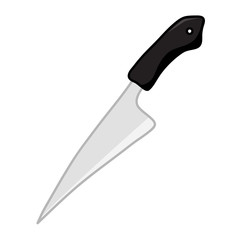 knife isolated illustration on white background