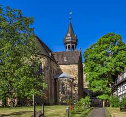 Fototapeta na wymiar Frankenberg Church in Goslar, Germany