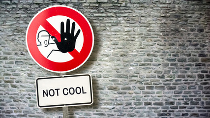 Street Sign Cool versus Uncool