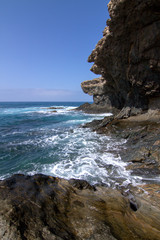 Red mountain coast beach montaña bermeja