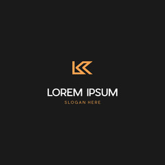 Abstract K letter modern initial letter marks logo design, Abstract monogram letter K logo icon design. Minimalist K creative initial based vector template.