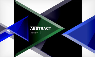 Tech futuristic geometric 3d shapes, minimal abstract background