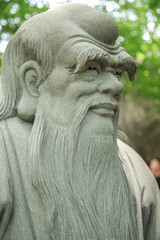 Obraz premium Face of Loa Zu who is a ancient philosopher of Chinese