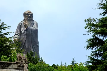 Fotobehang Monument of Loa Zu who is a ancient philosopher of Chinese © suchatbky