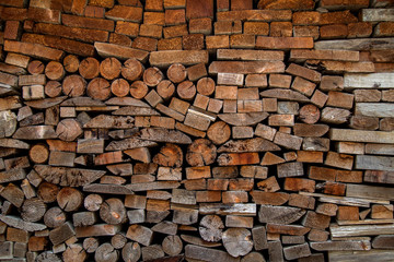 The texture of log  woods use for background