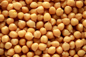 Fresh raw chickpeas background, texture. Healthy food.