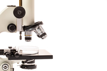Close up shot of microscope..
