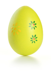 easter colorful egg isolated on white background