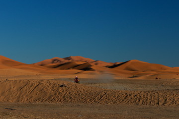 sand dunes in the desert Erg Chebbi morocco