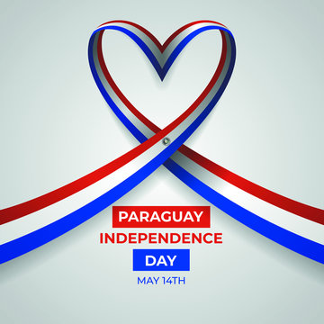 Happy Paraguay Independence Day Vector Template Design Illustration