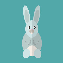 Fototapeta na wymiar Flat design style animal avatar icon set. Vector illustration.