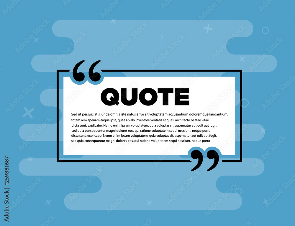 Wall mural remark quote text box poster