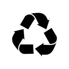 Symbol for recyclable products . Recycled icon