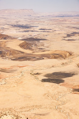 Fototapeta na wymiar Makhtesh Ramon Crater in Negev desert, Israel