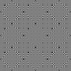 Monochrome geometric shapes and optical illusion wallpaper pattern background.