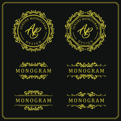 Luxury design set for wedding and decoration