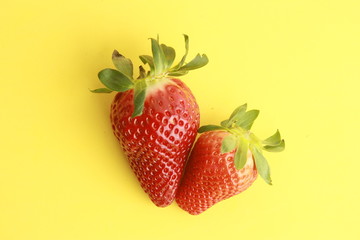strawberry on colorful background
