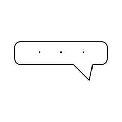 Dialog line icon