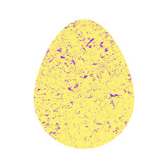  Easter colored egg in the style of the stone. Self-color. Egg in grunge bright color. Happy Easter.