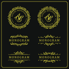 Luxury design set for wedding and decoration