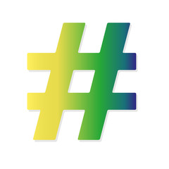 Zeichen hashtag