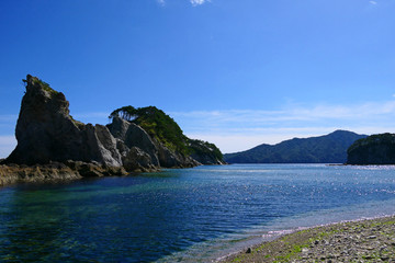 三陸復興国立公園、浄土ヶ浜。宮古　岩手　日本。９月下旬。