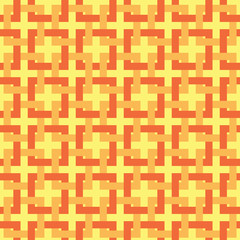 Seamless background. Modern stylish texture of interlocking squares. Repetition of the geometric grid. Simple graphic design. Fashionable hipster sacred geometry.