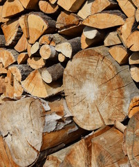 Naklejka premium wood for the fireplace