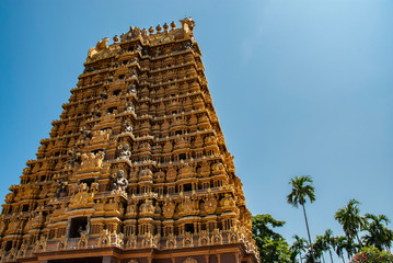 hindu temple (Nallur Kandaswamy Kovil) in Jaffna in Sri Lanka