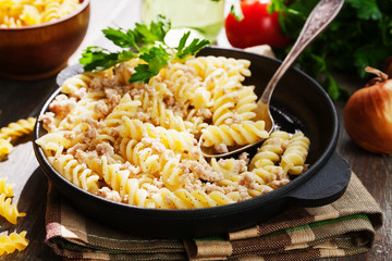 Pasta with minced meat