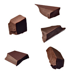 chocolate piece sweet food dessert falling