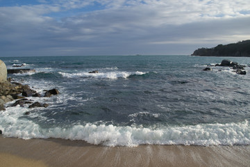 Rocky coast of Spain Catalonia