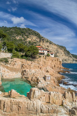 Rocky coast of Spain Catalonia