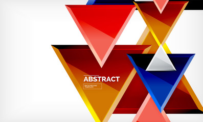Tech futuristic geometric 3d shapes, minimal abstract background