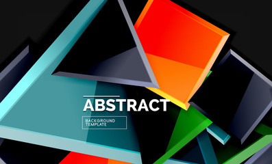 Obraz premium Squares and triangles geometrical background