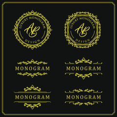 Luxury design set for wedding and decoration