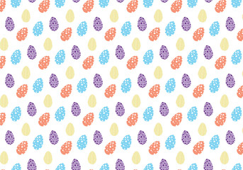 Easter eggs colorful vector pattern