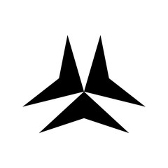 Black abstract logo design template. isolated on white background