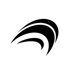 Black abstract logo design template. isolated on white background