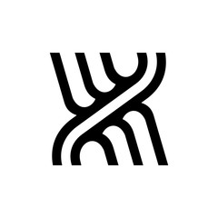 Black abstract logo design template. isolated on white background