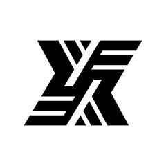 Black abstract logo design template. isolated on white background